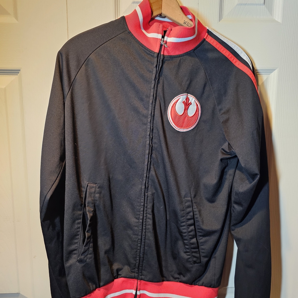 Star Wars Rebel Logo Mens Small Zip Up Track Jacket
